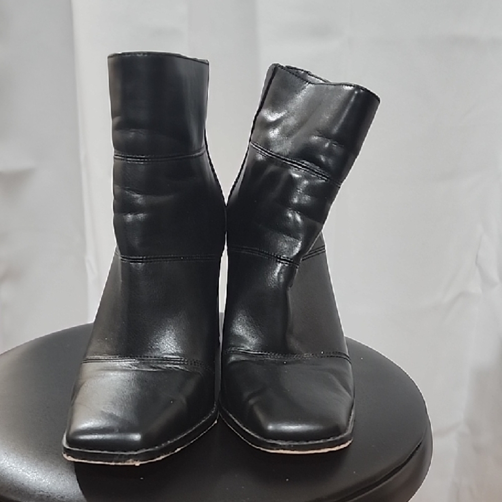 Jessica Simpson Sleek Black Ankle Booties
